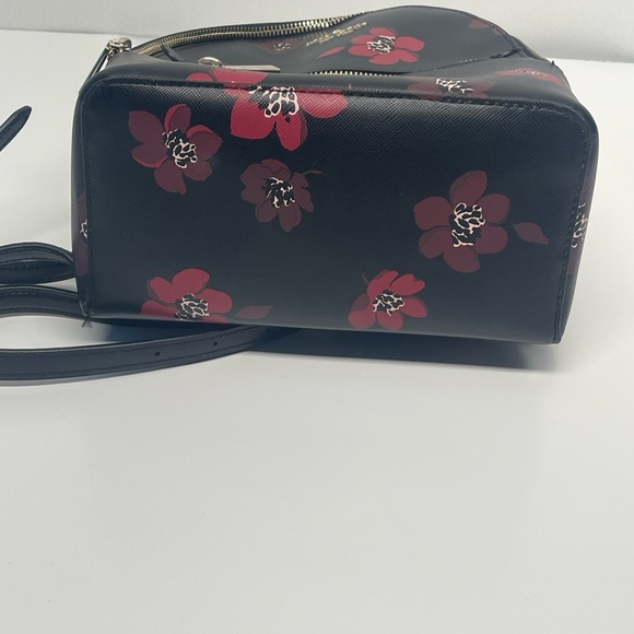 Kate Spade Black Backpack with Red Floral Pattern - Picture 5 of 12